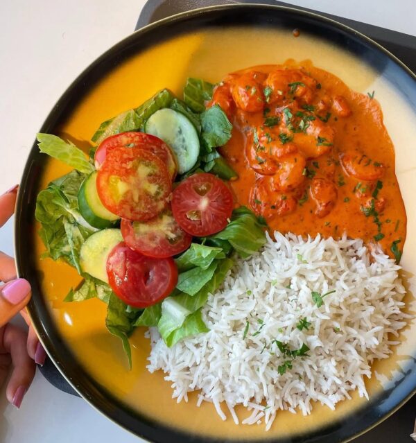 Shrimp Masala With Cauliflower Rice