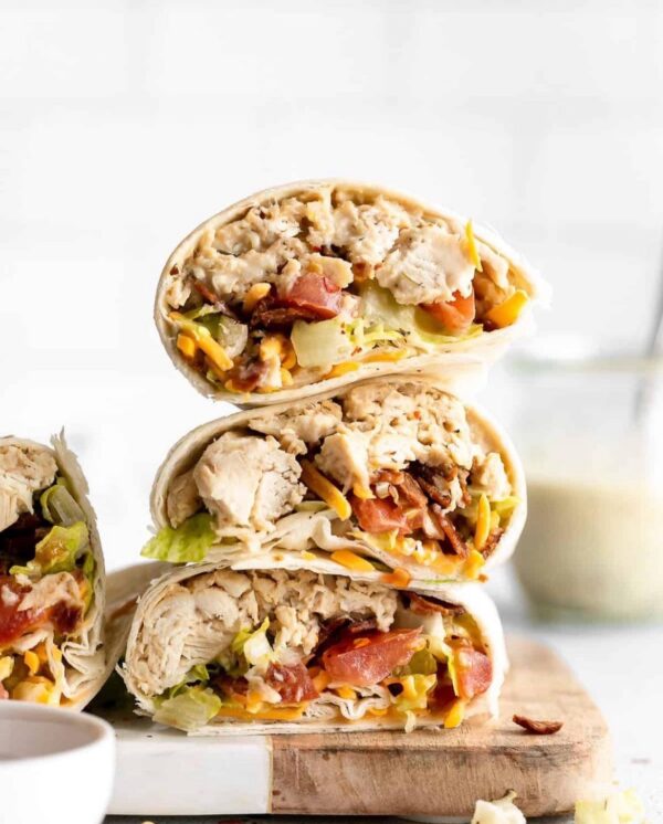 Chicken Wrap With French Sauce